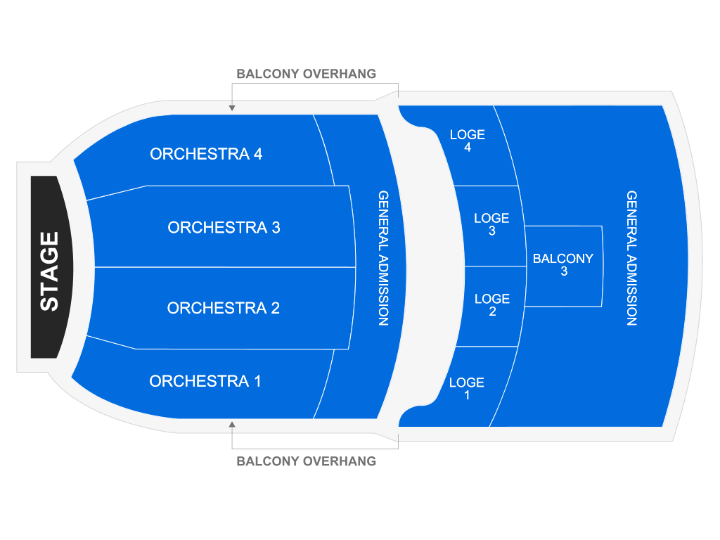 Venue seating chart for Newsies (Touring) for reference only