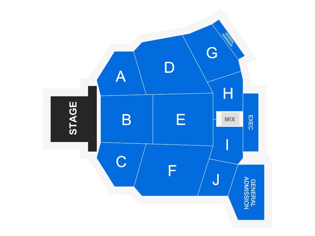 Venue seating chart for Ludacris for reference only
