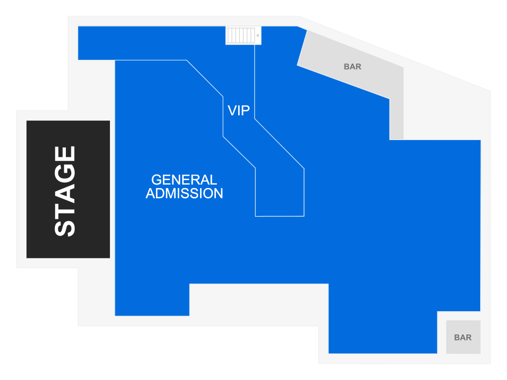 Venue seating chart for Social Distortion for reference only